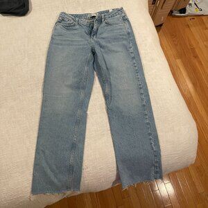 Zara Straight Leg Jeans - Light Denim